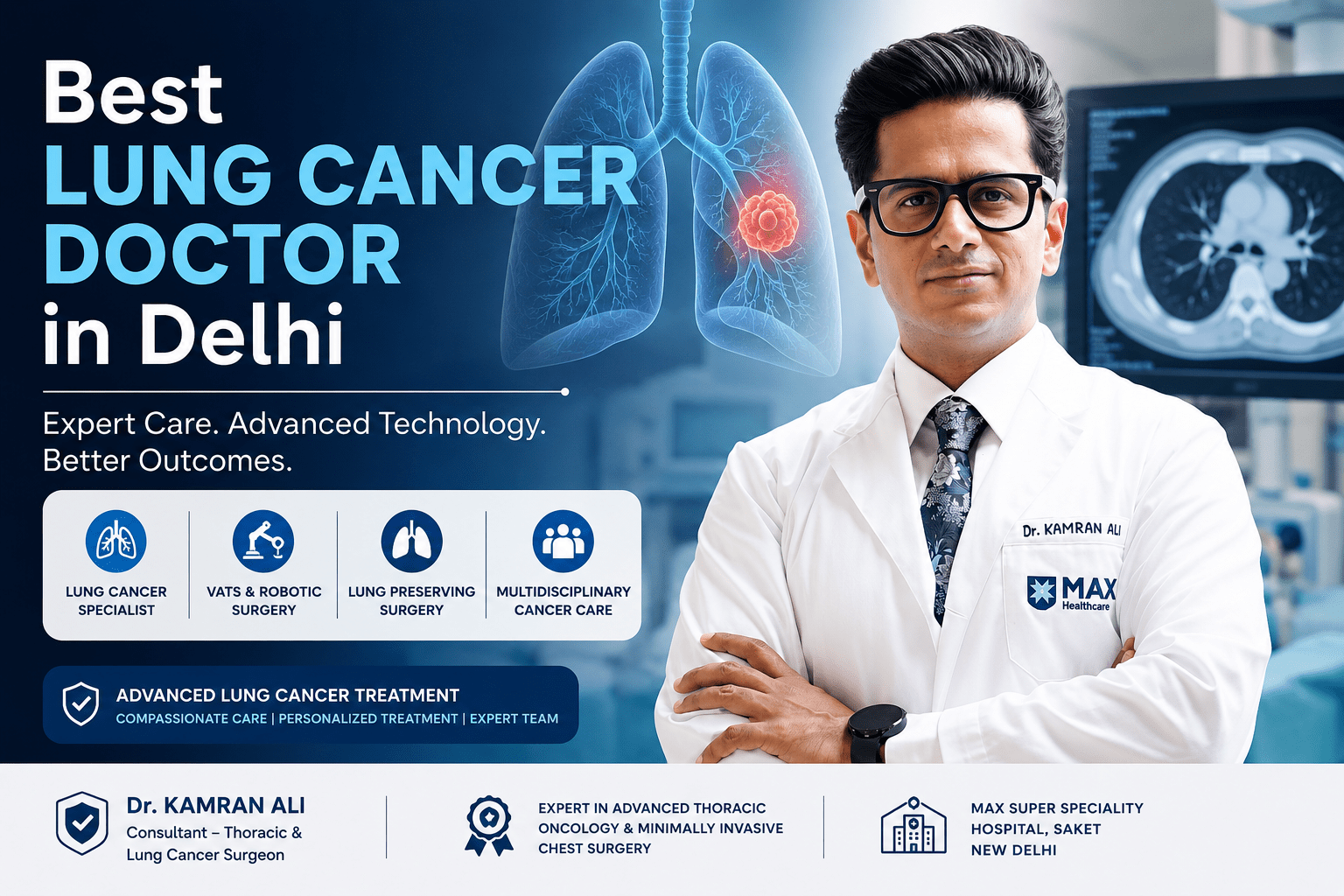 Best Lung Cancer Doctor in Delhi - Dr Kamran Ali